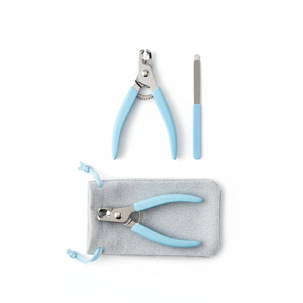 Complete Cat Nail Clippers Kit Flat Lay