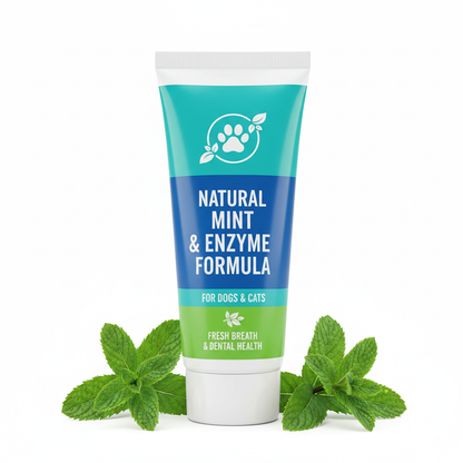 Natural Enzymatic Toothpaste Close-up